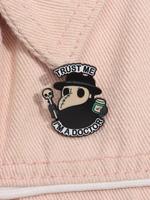 Cute Cartoon Plague Doctor Design Brooch, Durable Metal Pins, Hat Pins, Fashion Accessories for Women & Men, Creative Gift fo...