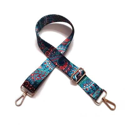 Ethnic Style Adjustable Webbing Bag Strap for DIY Women's Bag