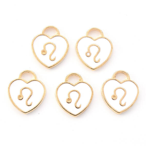 Light Gold Plated Alloy Enamel Pendants