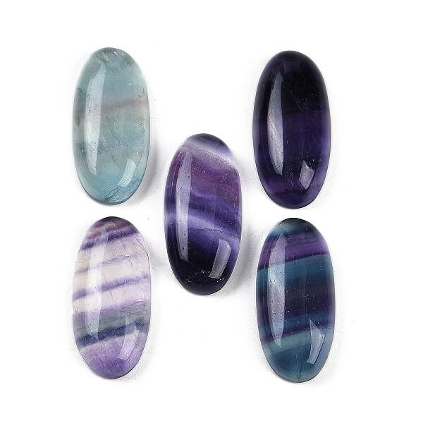 Natural Colorful Fluorite Cabochons