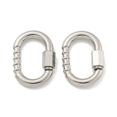 Non-Tarnish 304 Stainless Steel Screw Carabiner Lock Charms