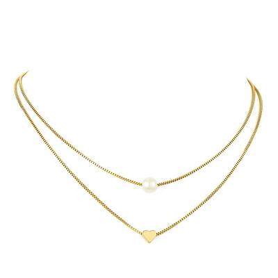 Brass Double Layer Necklace