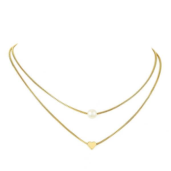 Brass Double Layer Necklace