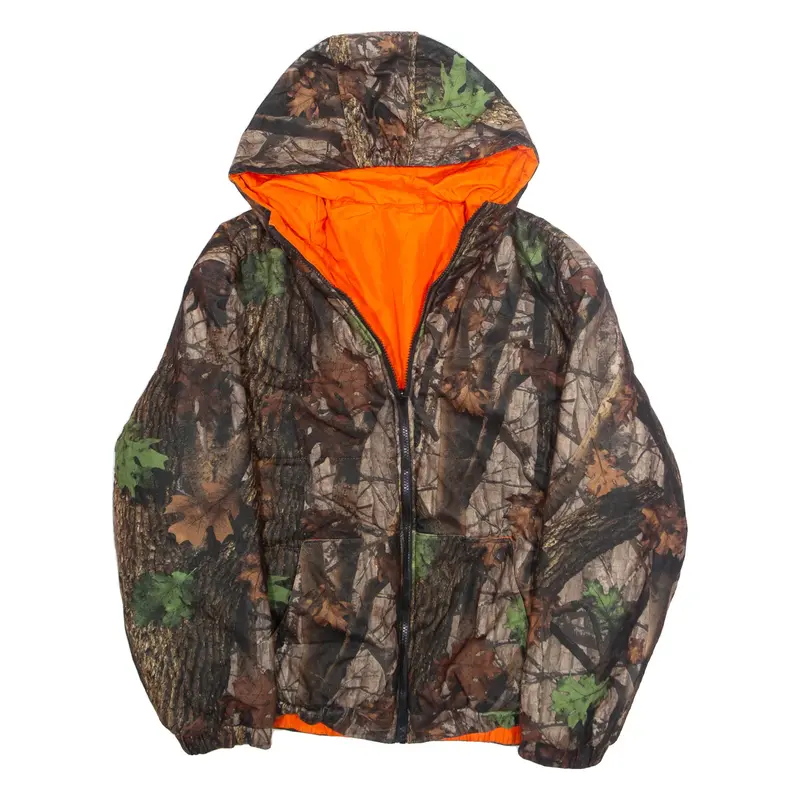 Realtree Mens Jacket Green Hooded L