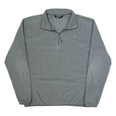 THE NORTH FACE Mens Fleece Grey 1/4 Zip M