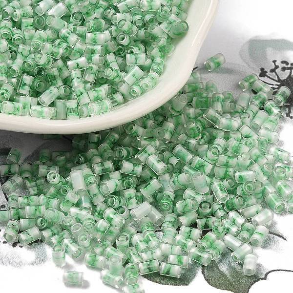 Two Tone Inside Colours Transparent Glass Seed Beads