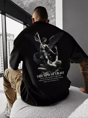 St. Michael Defeats The Devil-Men's T-shirt