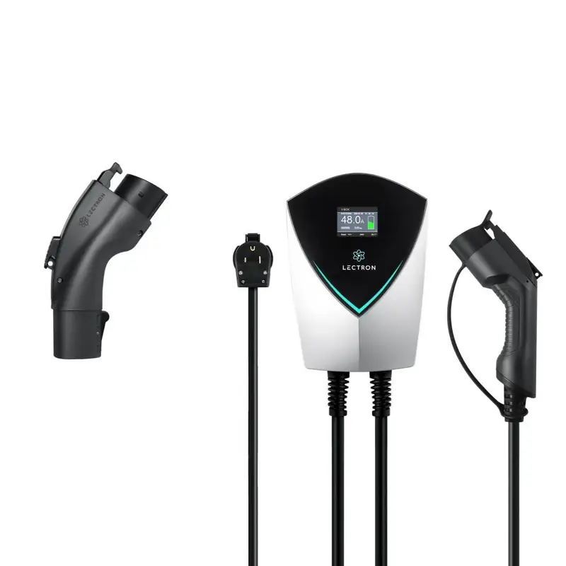 Lectron Bundle - LECHGJ1772-16A-32ABLKUS + TeslaJ1772Wht48AUSA + J1772DHcomboBKNUSA