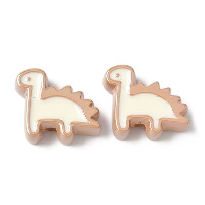 10Pcs Acrylic Enamel Beads