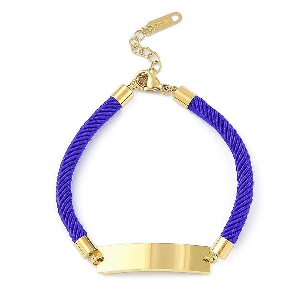 Ion Plating(IP) 304 Stainless Steel ID Bracelets for Women