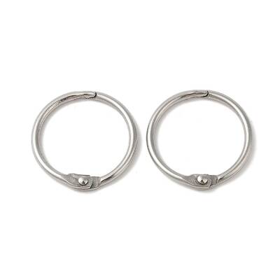 Non-Tarnish 304 Stainless Steel Loose Leaf Book Binder Hinged Rings