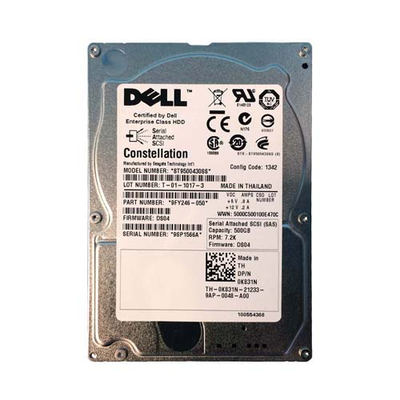 9FY246-050 Seagate 500GB 6Gb/s SAS 7200 2.5-inch 16MB Hard Drive
