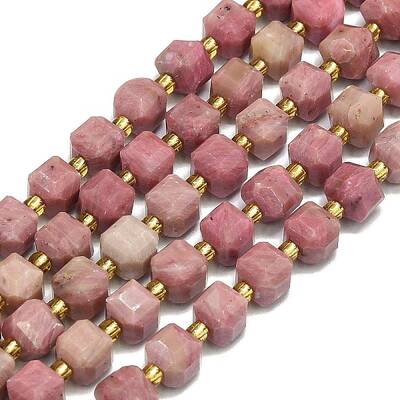 Natural Wood Lace Stone Beads Strand