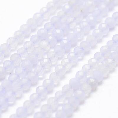 Natural Blue Lace Agate Beads Strands