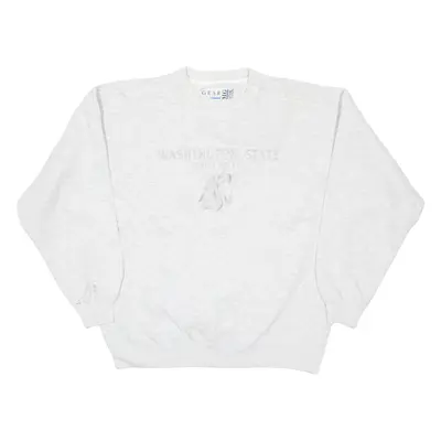 BIG COTTON Washington State University Mens Sweatshirt Grey USA M