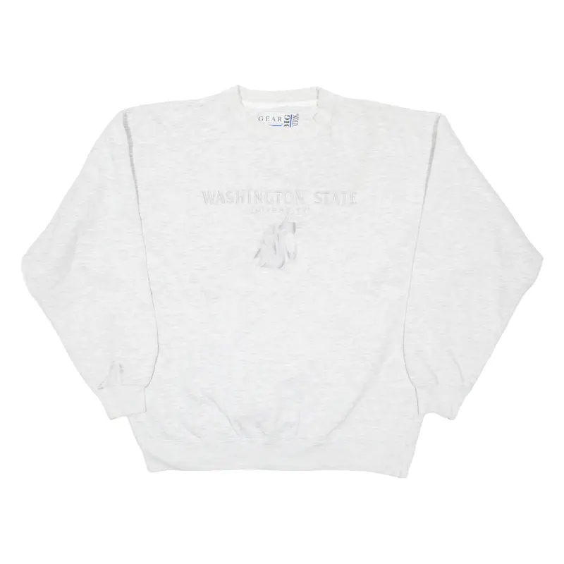 BIG COTTON Washington State University Mens Sweatshirt Grey USA M