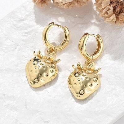 Brass Hoop Earrings Lead Free & Cadmium Free