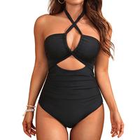 Women's One Piece Swimsuit - Sexy Cutout Bathing Suit Tummy Control Criss Cross Swimwear 2025