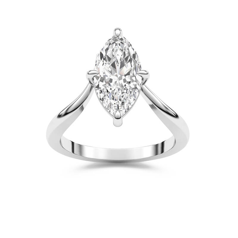 Thalia Lab Grown Diamond Engagement Ring | 10K White Gold 4 CT. TW.