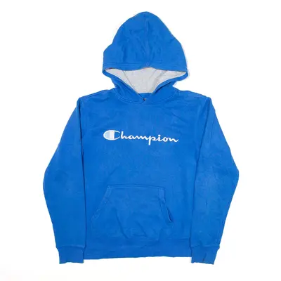 CHAMPION Hoodie Blue Pullover Boys L