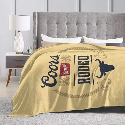 Korlav Coors Banquet Rodeo Throw Blanket, Soft Flannel Blanket Bedding, 100% High Quality Fleece viral tiktok