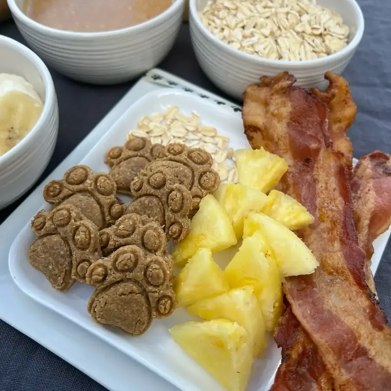 Pineapple Bacon Bites Homemade Dog Treats