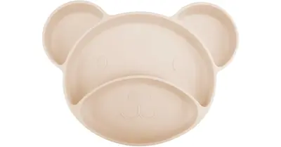 Canpol babies Bear flat divided with suction cup Beige