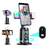 360° Rotatable Selfie Gimbal Stabilizer, Automatic Face Tracking Cellphone Holder, Smart Shooting Camera Stand with Remote C...