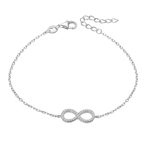 Beneto Silver bracelet with crystals AGB483/20