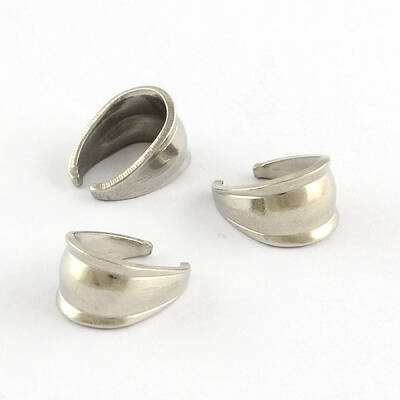 Tarnish Resistant 304 Stainless Steel Snap on Bails