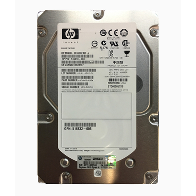 516832-006 HP 600GB 6Gb/s SAS 15000 3.5-inch Hard Drive