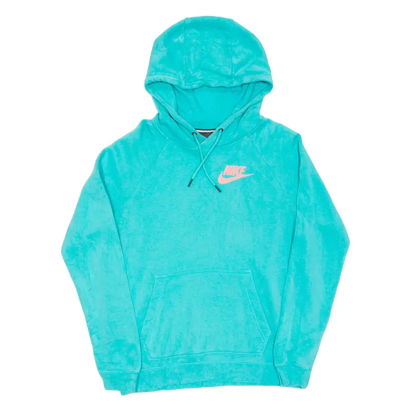 NIKE Womens Blue Hoodie S