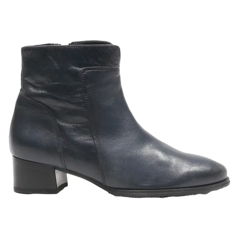 GABOR Ankle Boots Black Leather Womens UK 4.5