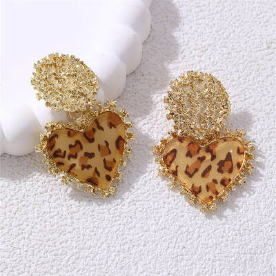 Alloy Acrylic Dangle Stud Earrings
