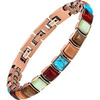 Jecanori Copper Bracelet for Women f, Pure Copper Magnetic  Bracelets with 3800 Gauss,Natural Turquoise Gifts for Women,Size ...