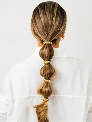 Women's Elegant Metal Hair Tie, 1 Count Minimalist Headwear Suitable for Thick Hair, Fashion Hair Accessories for Party, Dail...