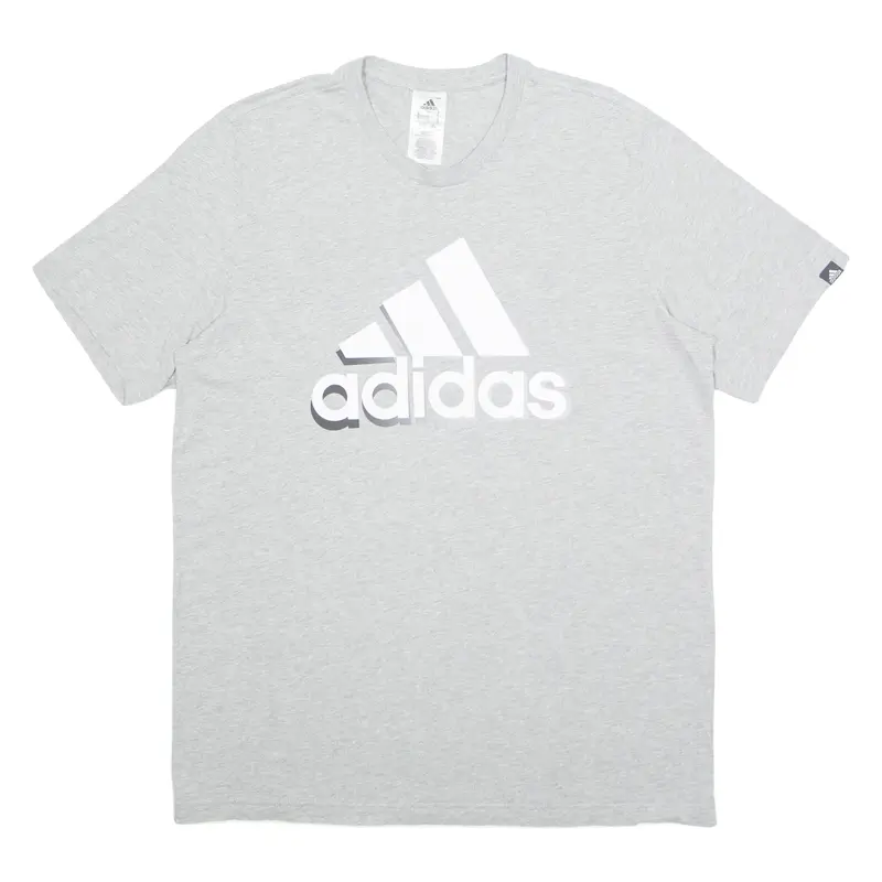 ADIDAS Mens T-Shirt Grey L