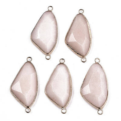 Natural White Jade Links Connectors