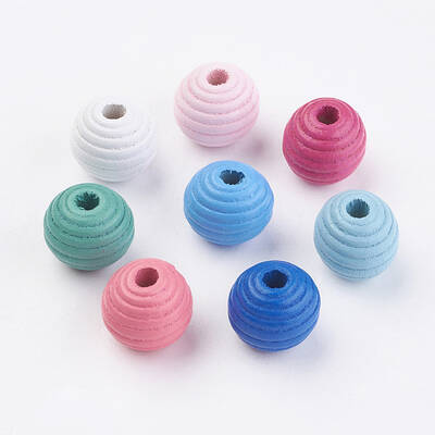 Natural Maple Wood Beehive Beads