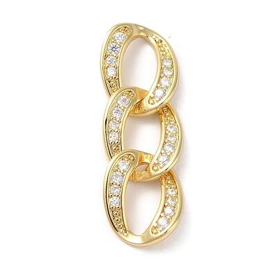 Rack Plating Brass & Cubic Zirconia Pendants