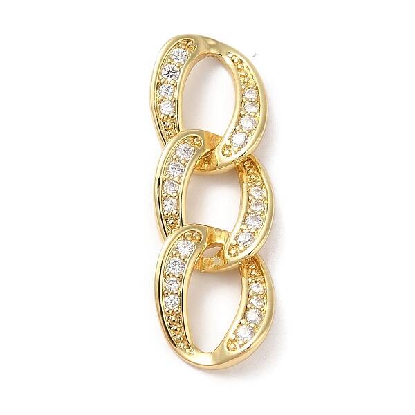Rack Plating Brass & Cubic Zirconia Pendants