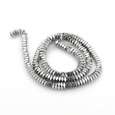 Electroplate Non-magnetic Synthetic Hematite Beads Strands
