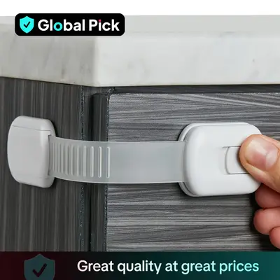 Baby Safety Locks, Child Safety Strap Locks, Anti-Pinch Hand Safety Locks, Baby Safety Refrigerator Cabinet Locks, Safety Han...