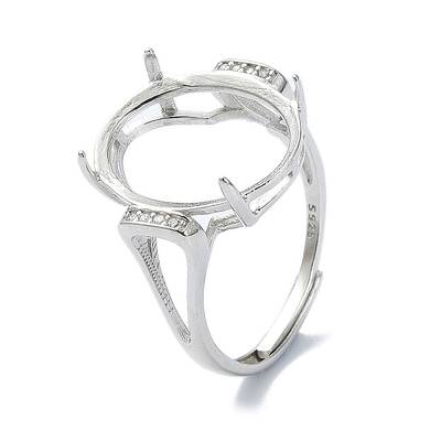 Adjustable 925 Sterling Silver Ring Components