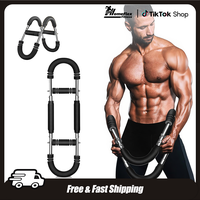 60-120 lbs adjustable spring resistance training, arm trainer, detachable portable home gym equipment, strengthen chest muscl...