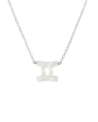Zodiac Necklace | Metal Color: Silver | Sign: Gemini