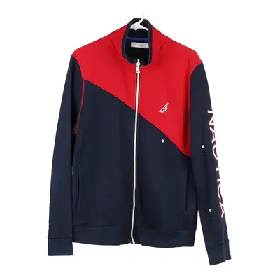 Nautica Zip Up - Medium Blue Cotton