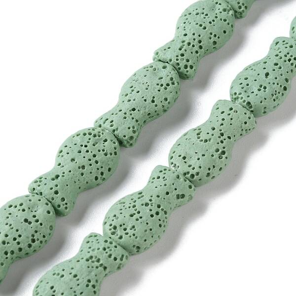 Fish Dyed Natural Lava Rock Beads Strands