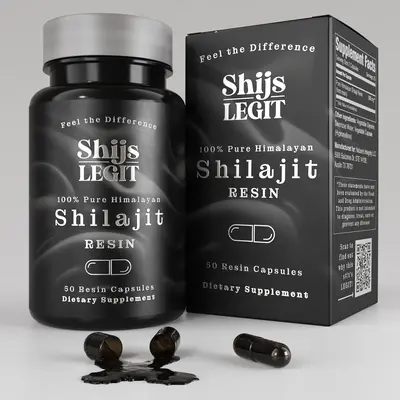 Pure Himalayan Shilajit Resin Capsules – World's First Pre-Dosed | No Taste, No Smell | 85+ Micronutrients & Minerals | Ene...