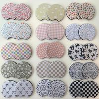 Car Coasters Set of 2 - Neoprene Round Coasters, 2.75\